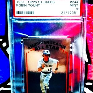 Robin Yount 1981 Topps All-Star Sticker #244 FOIL